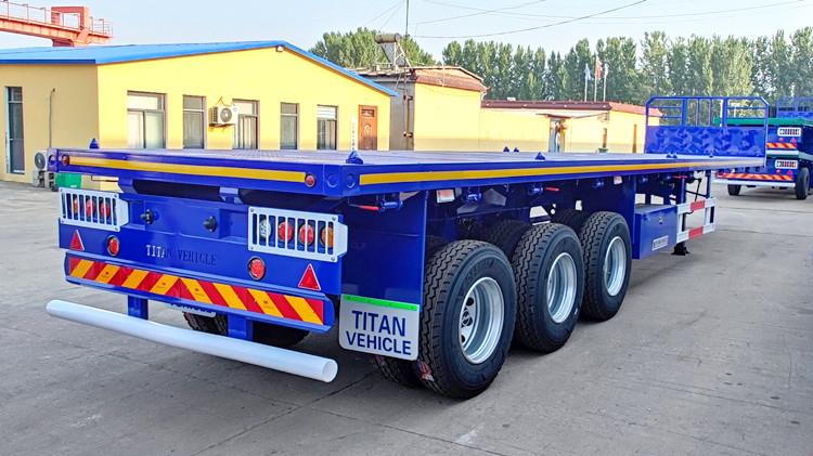 3 Axle 40 Foot Flatbed Truck Trailer | Flat Bed Trailers for Sale in Senegal