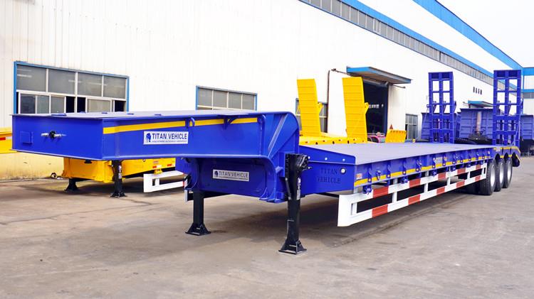 3 Axle 40 Feet Low Bed Trailer Price in Senegal Dakar