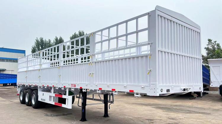 3 Axle 60 Ton Fence Semi Cargo Trailer Price in Senegal