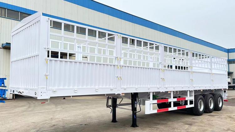3 Axle 60 Ton Fence Semi Cargo Trailer Price in Senegal
