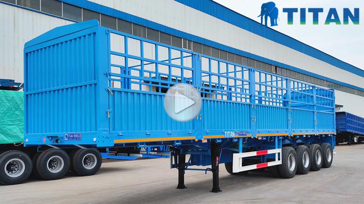 4 Axle Animal Livestock Semi Trailer for Sale in Senegal