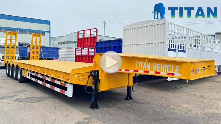 4 Axle 100 Ton Low Bed Trailer for Sale in Senegal