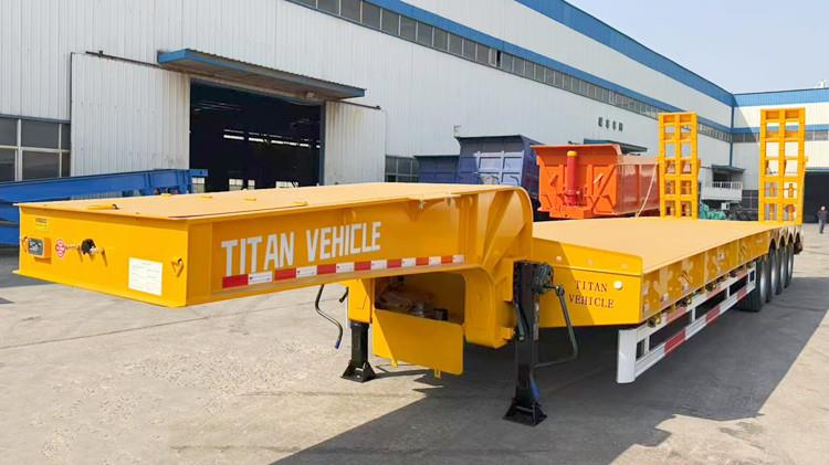 4 Axle 100 Ton Low Bed Trailer for Sale in Senegal