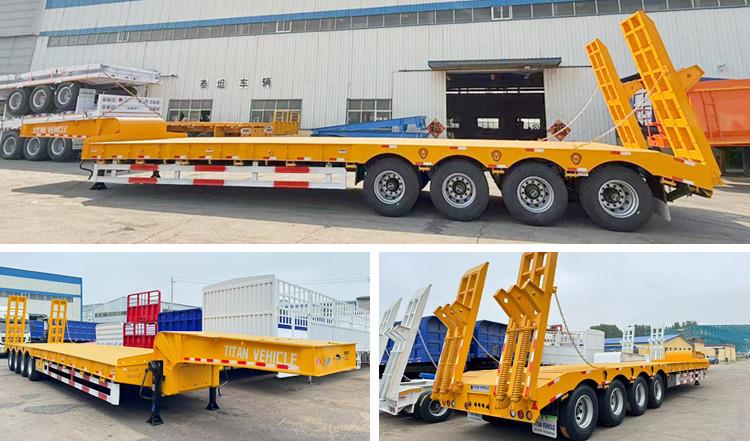 4 Axle 100 Ton Low Bed Trailer for Sale in Senegal
