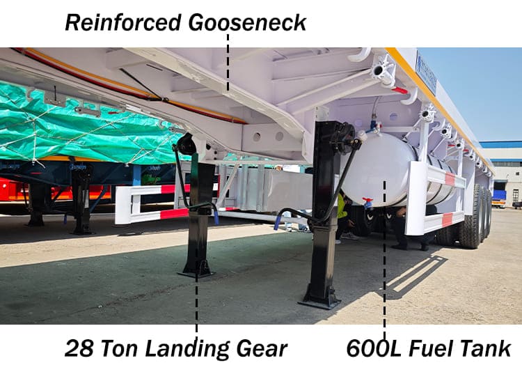 2025 New 40 Feet Flatbed Trailers Prices for Sale in Senegal