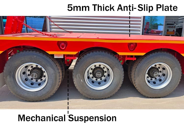 Tri Axle Low Loader Trailer for Sale in Senegal