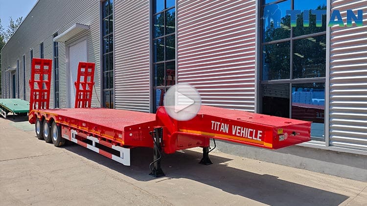 Tri Axle Low Loader Trailer for Sale in Senegal