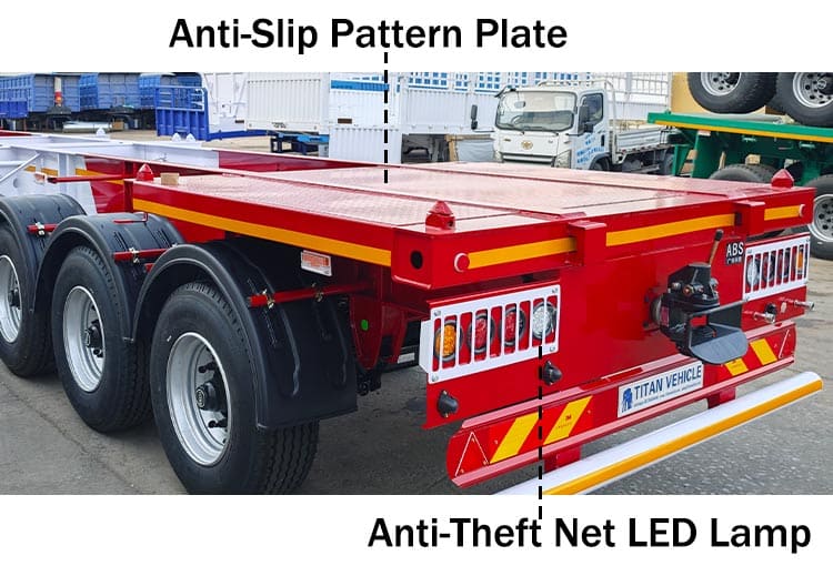 40 20 Ft Skeletal Container Trailers for Sale in Senegal