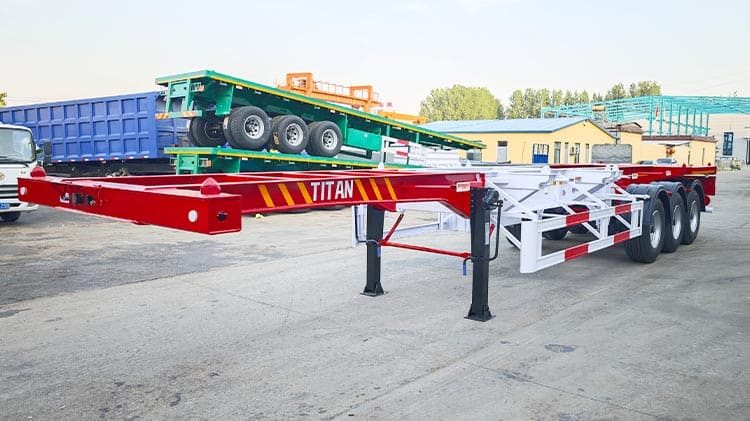40 20 Ft Skeletal Container Trailers for Sale in Senegal