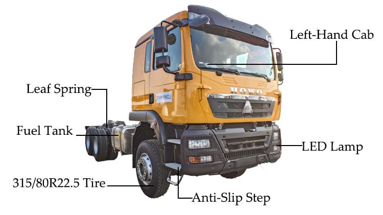 Sinotruk Howo 380 Truck Head for Sale in Senegal