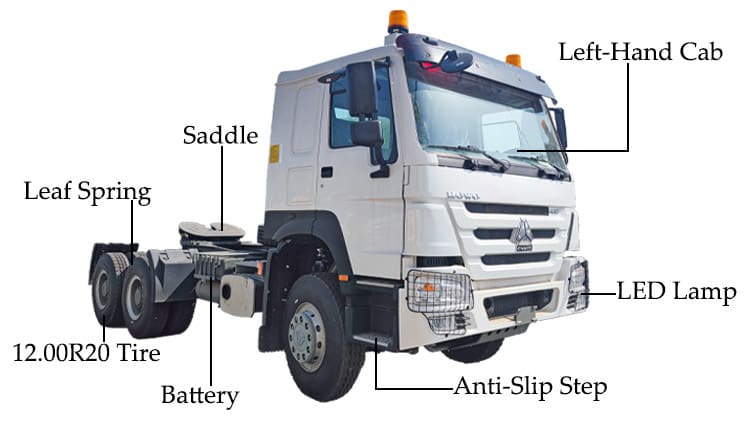 Sinotruk Howo 6x4 430 Tractor Head Price for Sale in Senegal