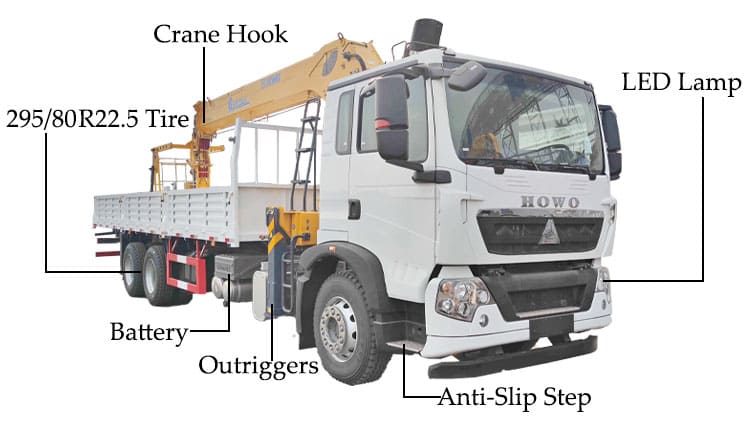 XCMG Lorry Mounted Crane Truck for Sale in Senegal