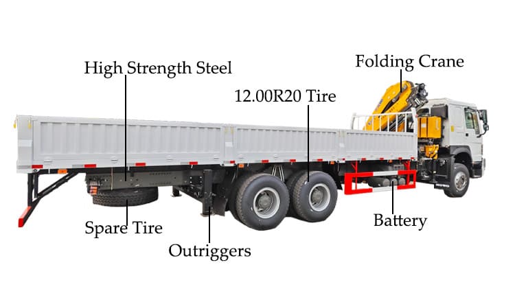 Folding Crane Mounted Vehicle for Sale in Senegal