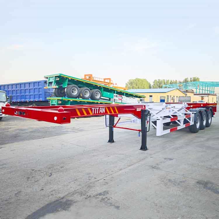 20 40 Ft Skeletal Container Trailer