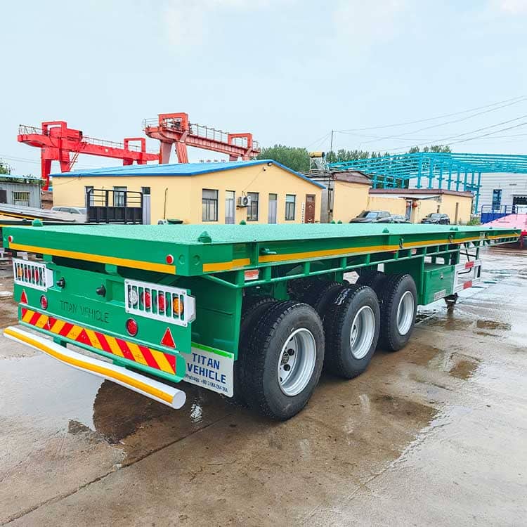 40 Ft Tri Axle Flat Deck Trailer