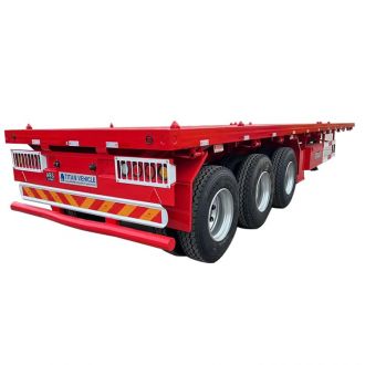 40Ft Tri Axle Flatbed Container Trailer
