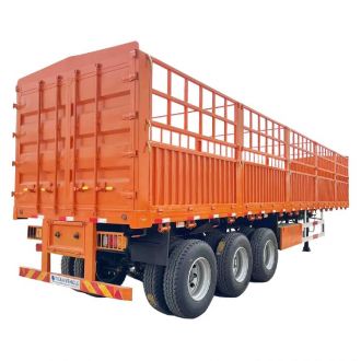 3 Axle 50T Fence Cargo Semi Trailer 
