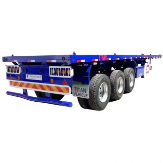 40Ft Container Flatbed Tri Axle Trailer