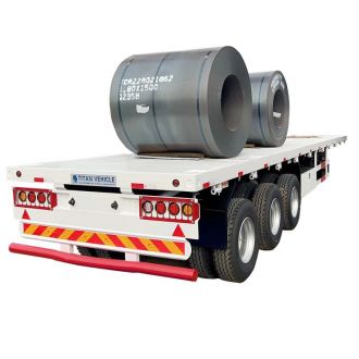 3 Axle 40Ft Flatbed Truck Trailer 